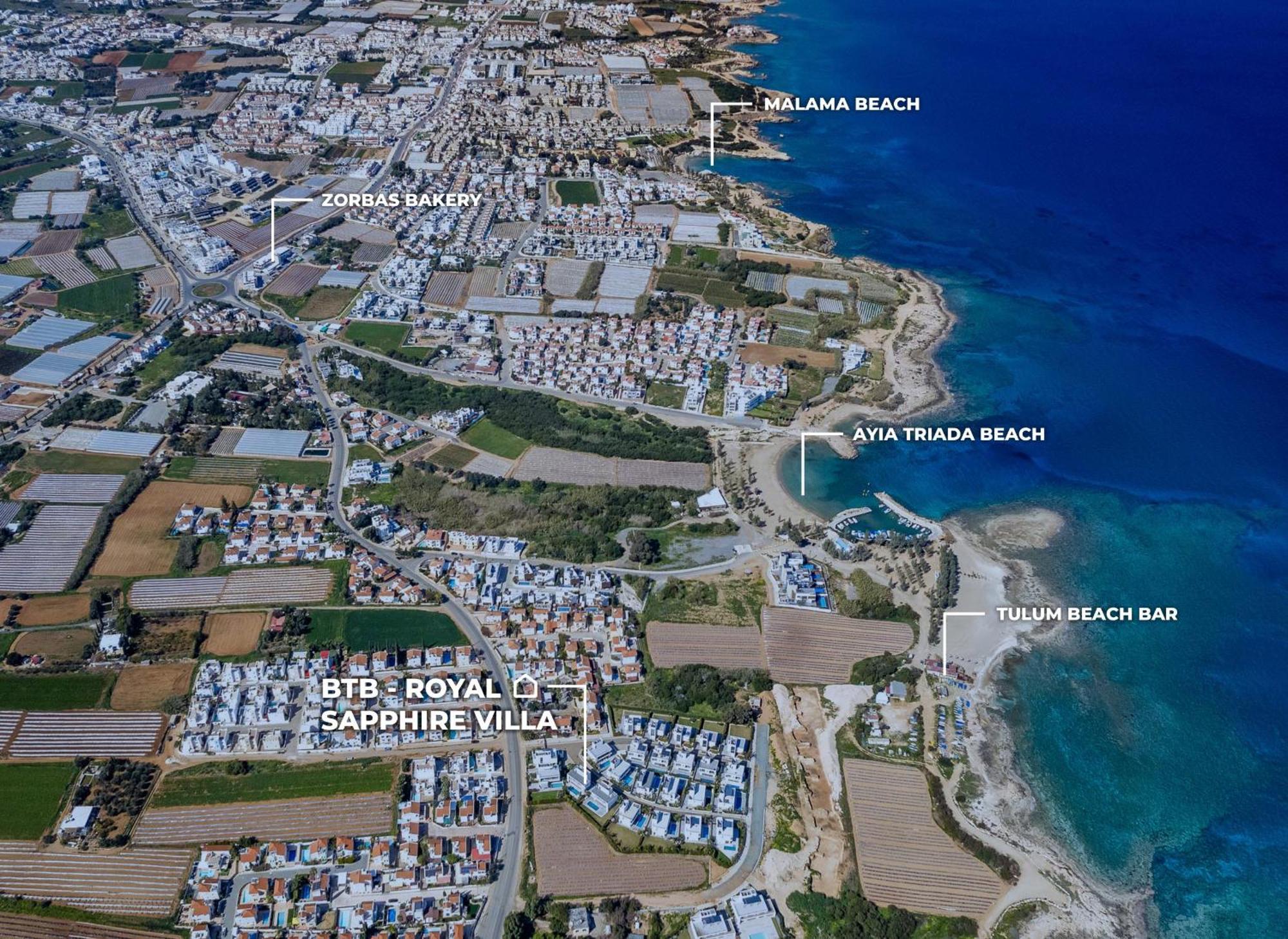 By The Beach - Royal Sapphire Villa Protaras Exteriér fotografie